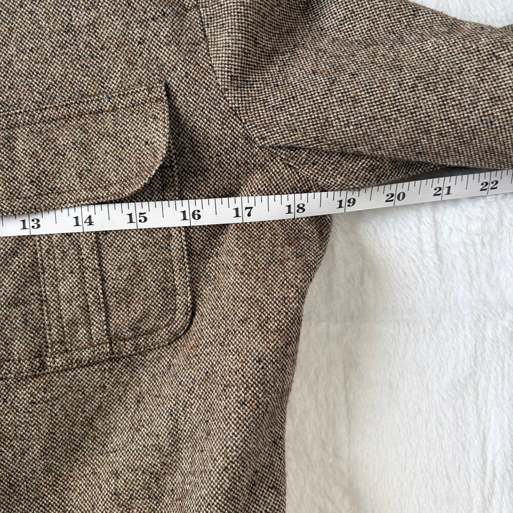 VTG GAP Cropped Harrington Jacket Women's M Brown Wool Blend Rare Minimalist Y2K - Picture 9 of 12